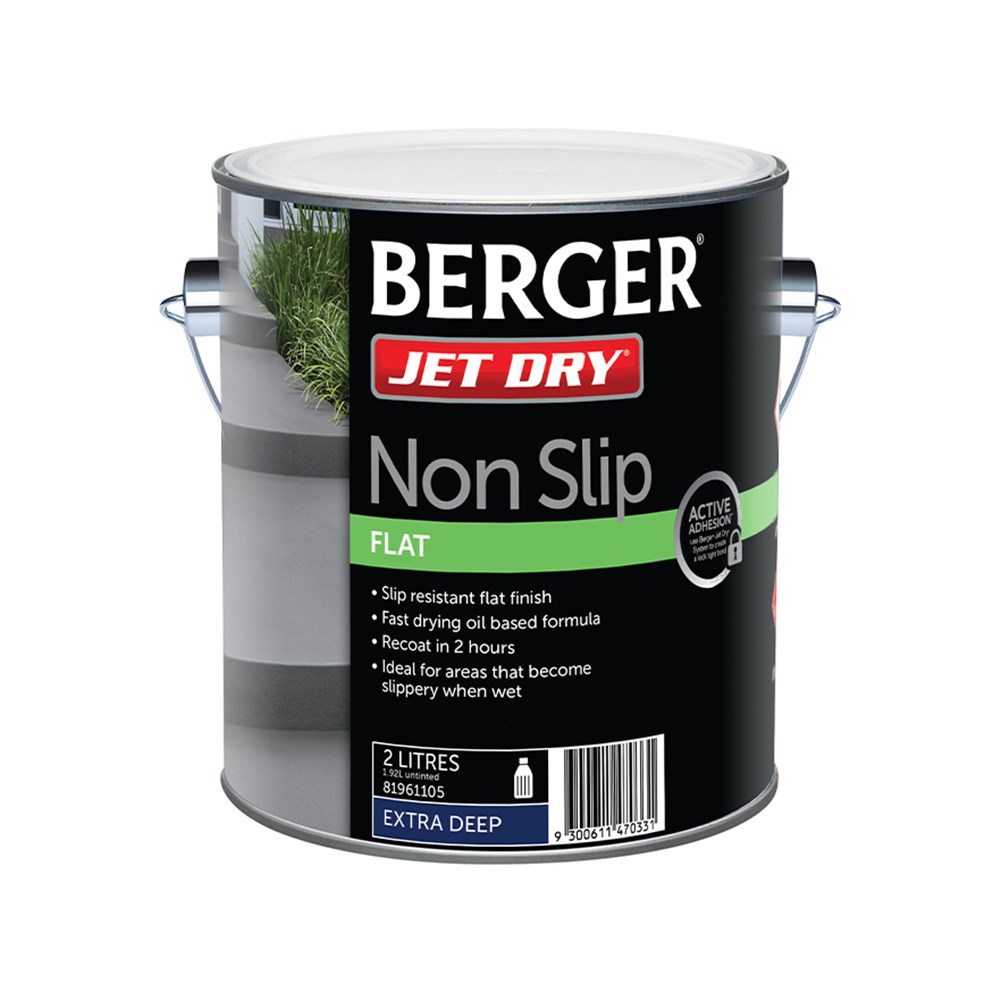 Berger Jet Dry Non Slip Flat Ultra Deep 2L Inspirations Paint